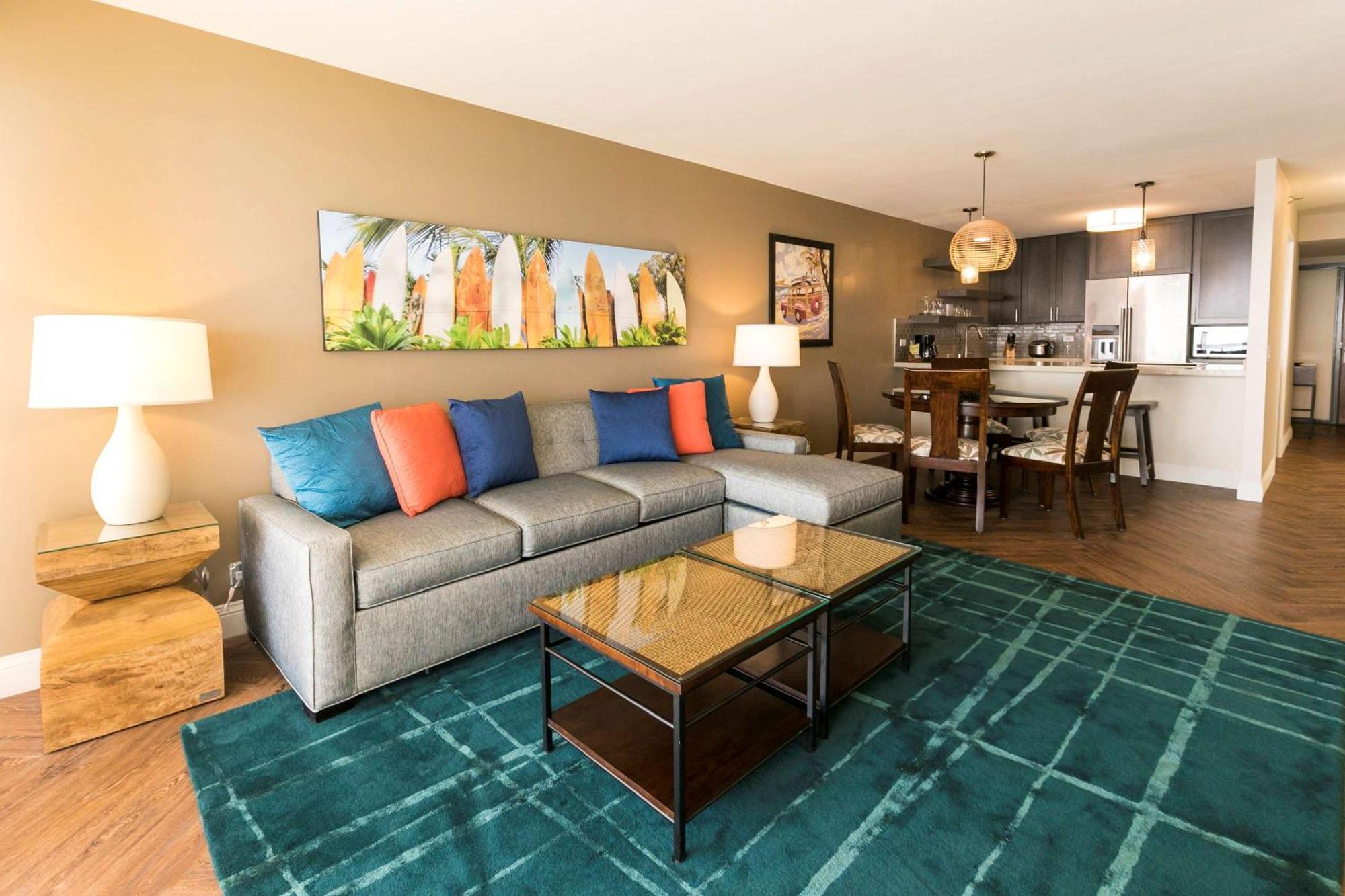 Aston Waikiki Beach Tower Гонолулу Екстер'єр фото Living room
